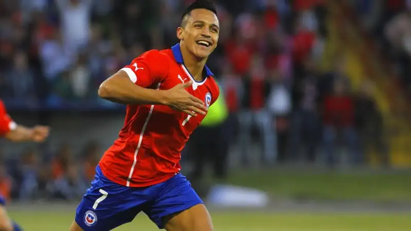 Alexis Sanchez trong màu áo đội tuyển Chile
