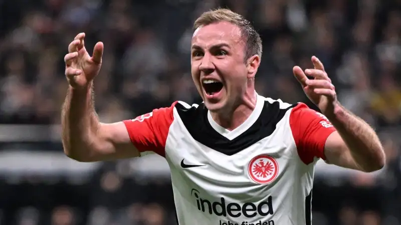Mario Gotze trong trận đấu cho Eintracht Frankfurt