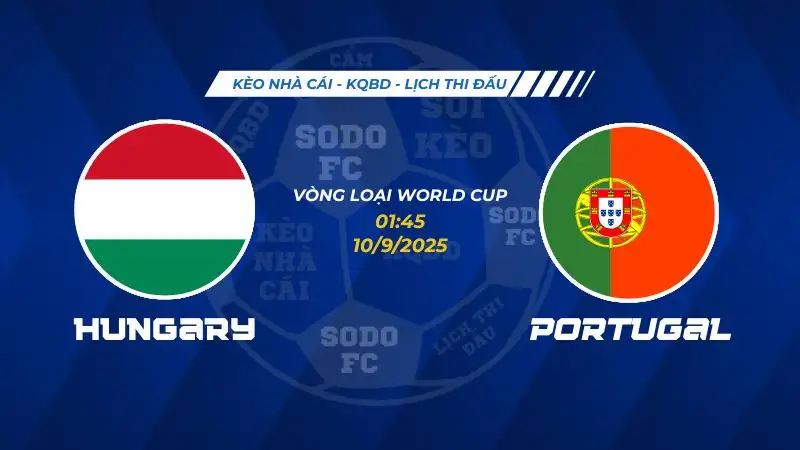 Soi Kèo Hungary vs Bồ Đào Nha 10/09 lúc 01h45 - Vòng loại World Cup khu vực châu Âu