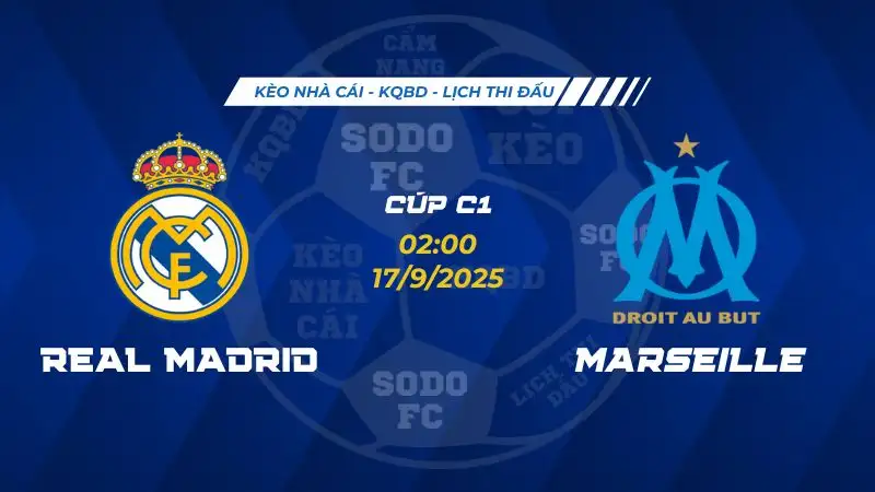 Soi Kèo Real Madrid vs Marseille 17/09 lúc 02h00