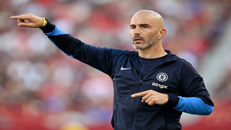 Huấn luyện viên Enzo Maresca của Chelsea